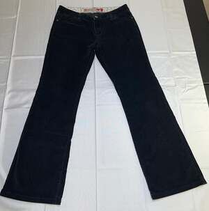 Guess Jeans Women's Black Corduroy Low Rise Bootcut Flare Pants Size 29 #5